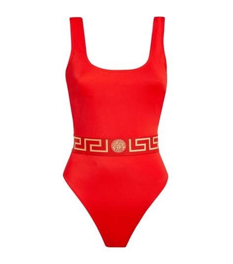 versace red swimsuit